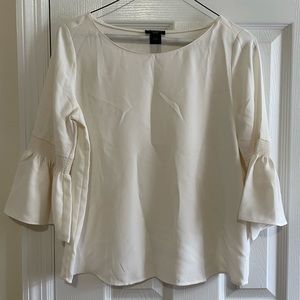 White long sleeve blouse. Size XSP